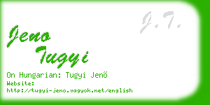 jeno tugyi business card